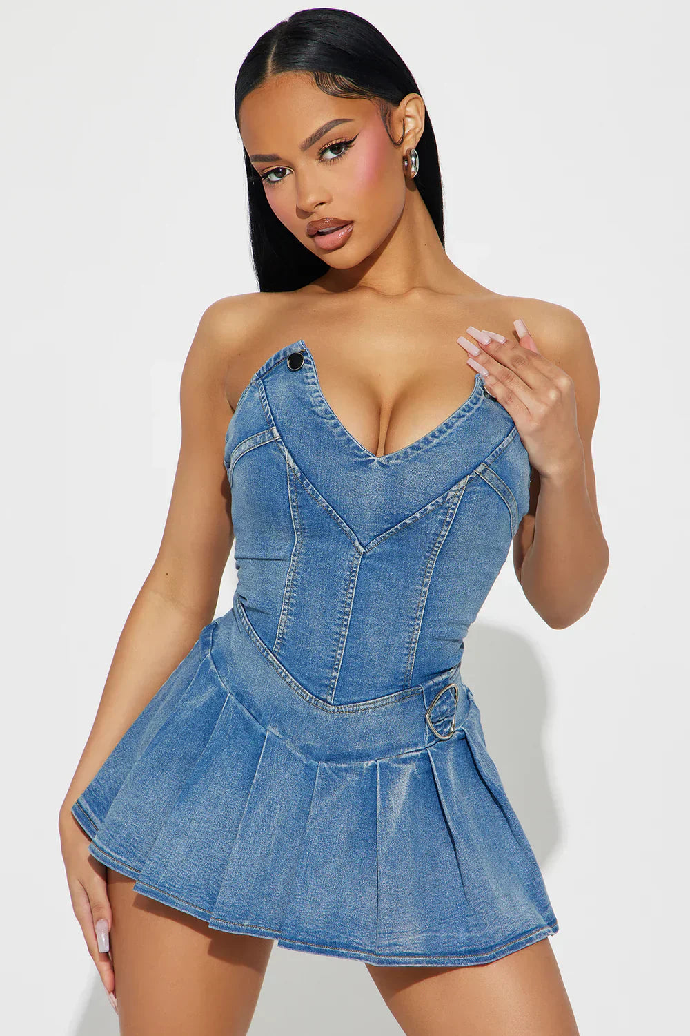 Rebel Rush Denim Micro Mini Dress