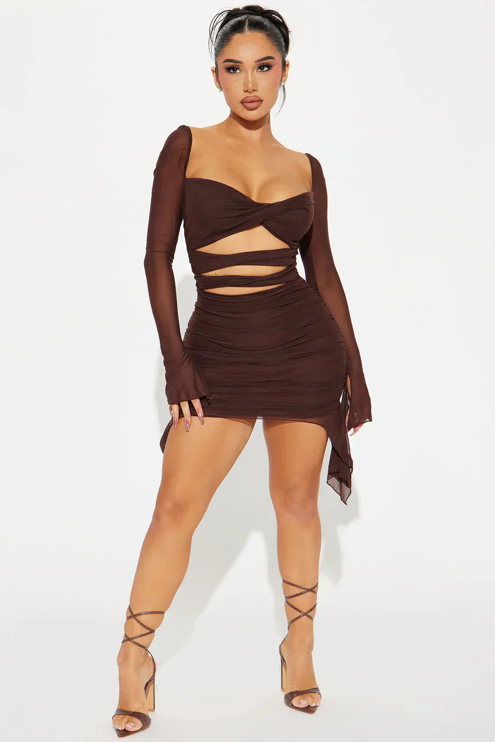 Midnight Muse Mesh Mini Dress