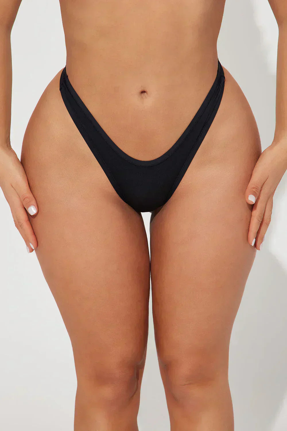 Whisper Soft Microfiber Thong – Black