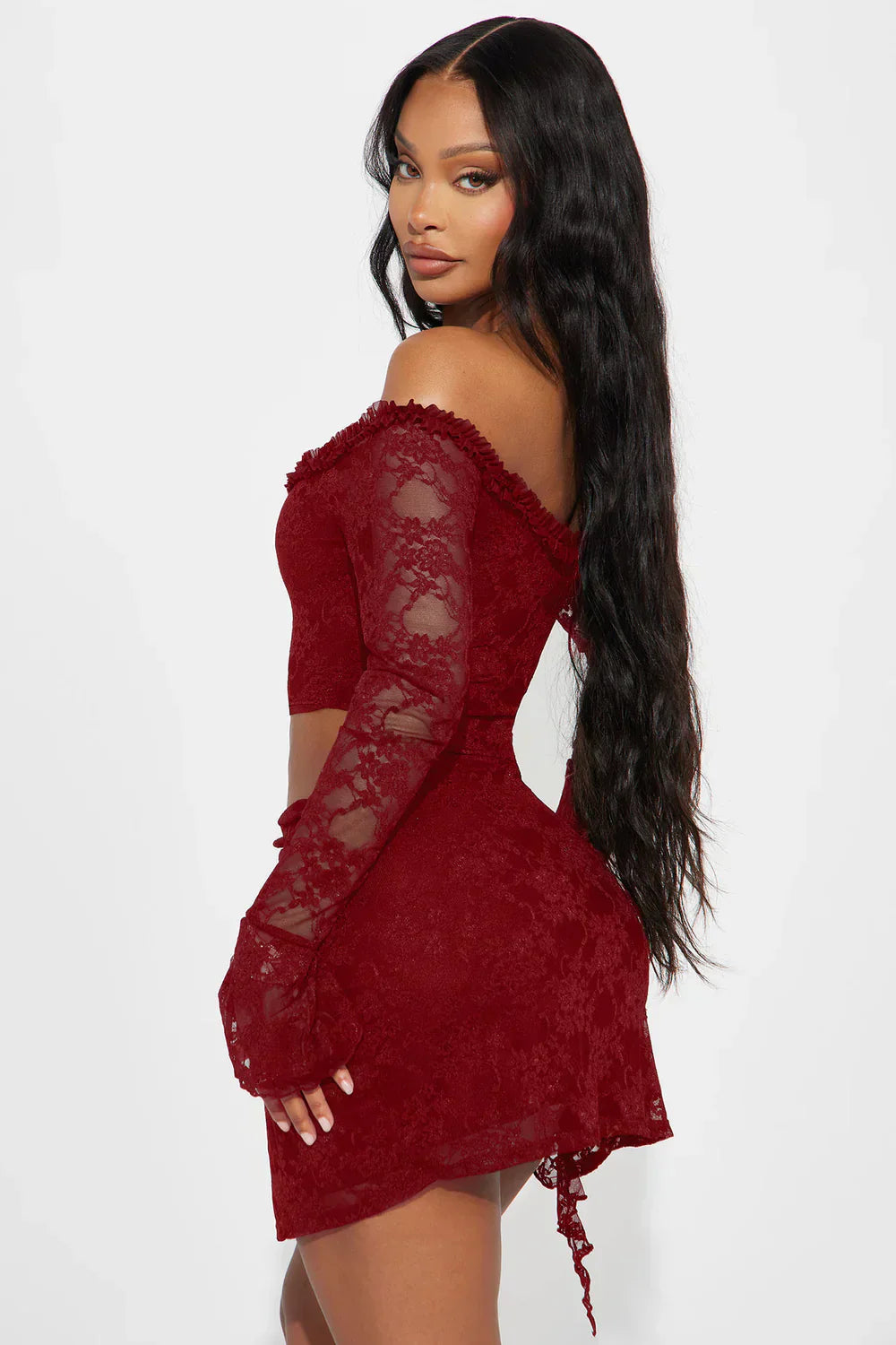 One Of One Lace Mini Dress