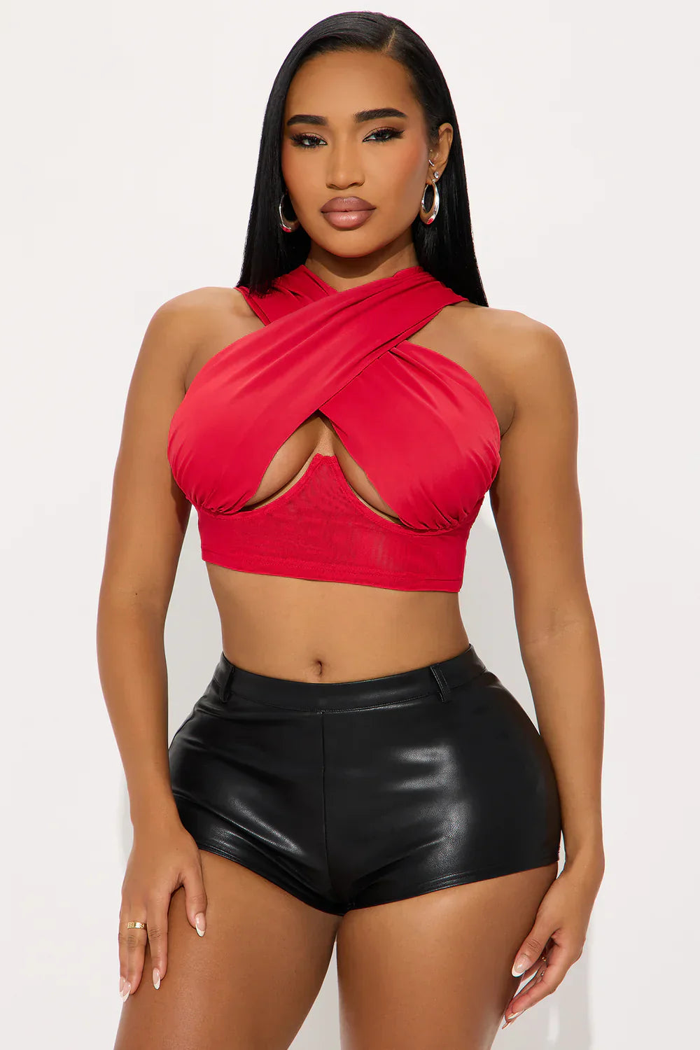 Untouchable Criss Cross Crop Top