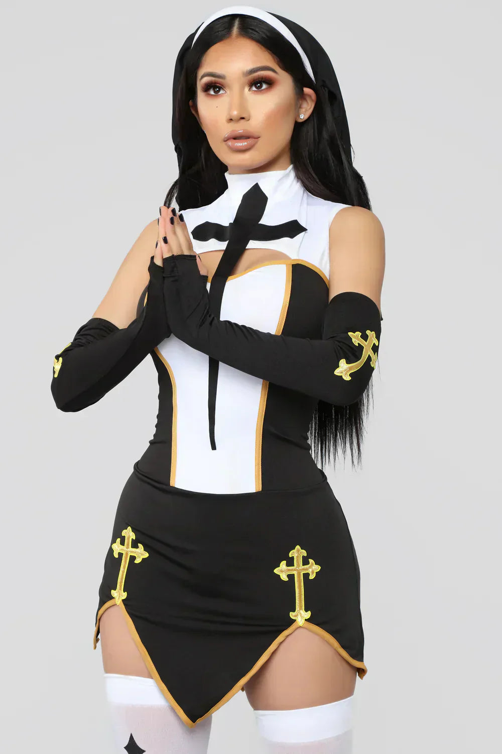 Holy Temptation 4-Piece Nun Costume Set