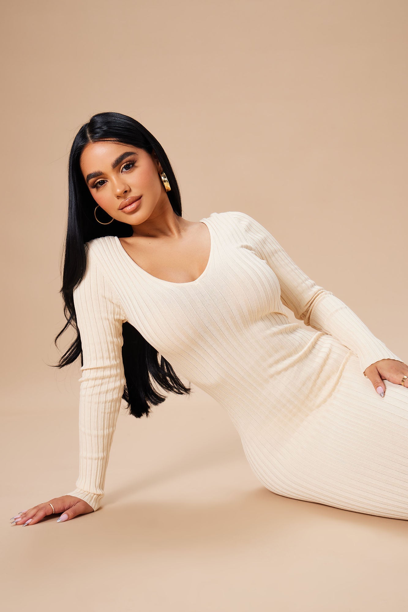 Kallan Knit Dress - Taupe