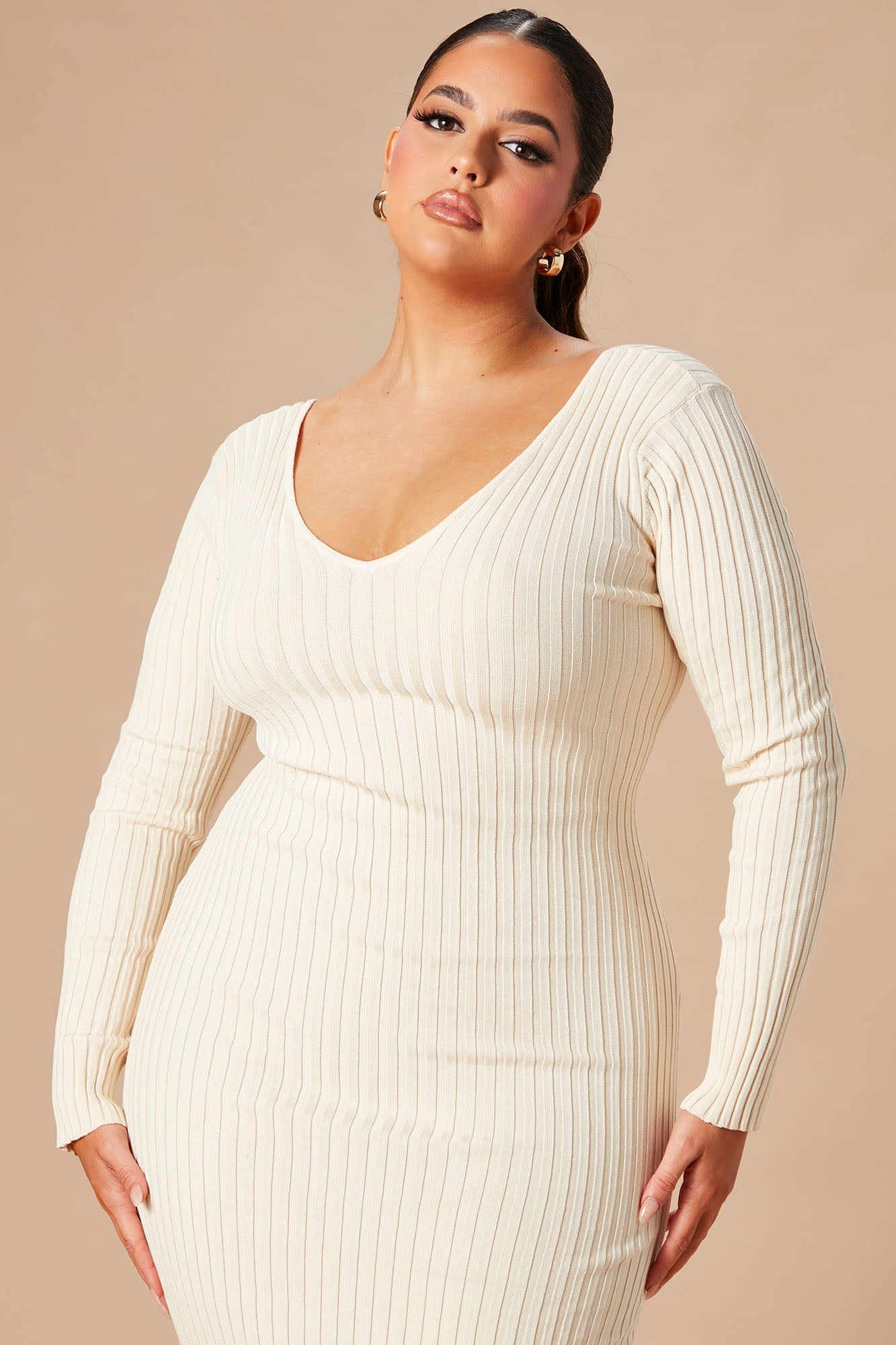 Kallan Knit Dress - Taupe