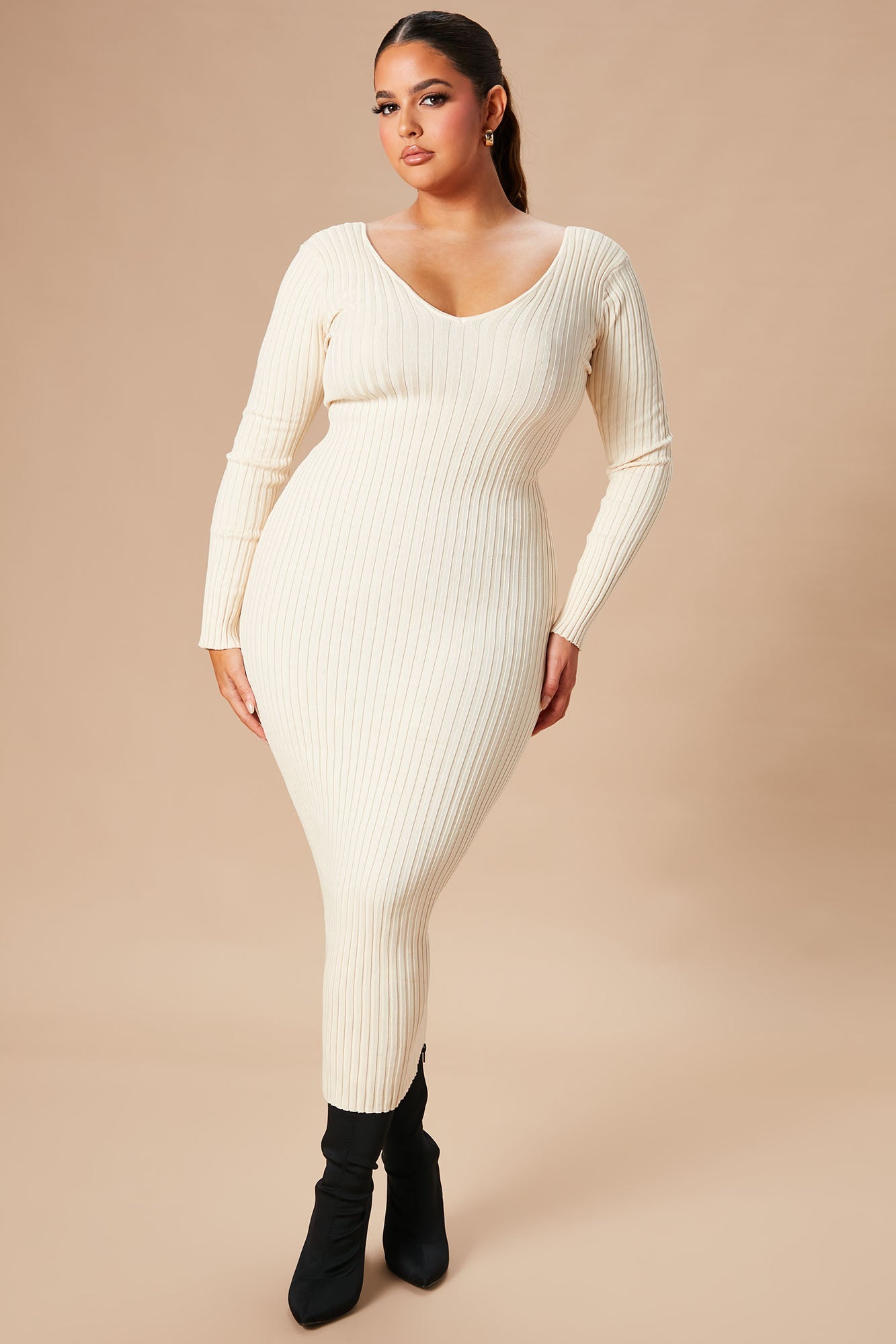 Kallan Knit Dress - Taupe