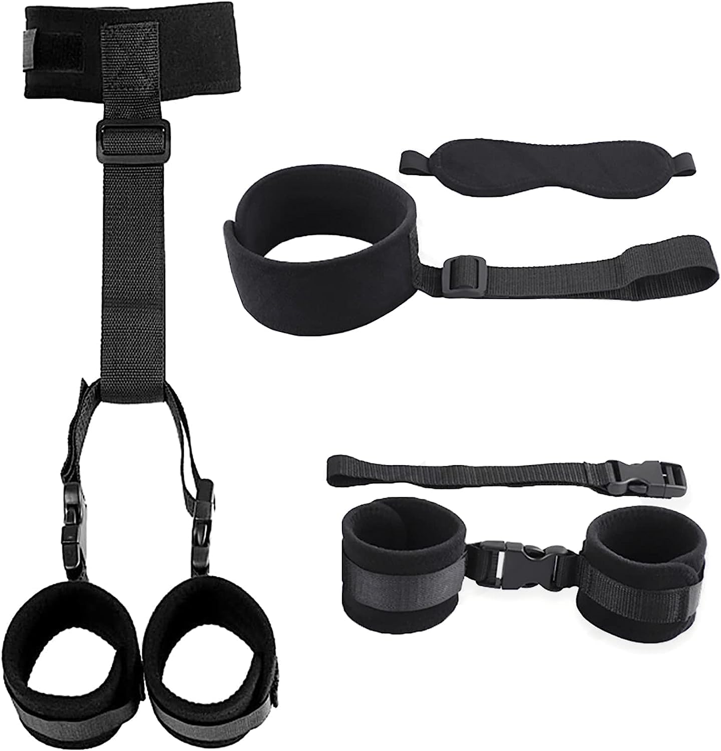 Neck-to-Wrist Bondage Restraint Set