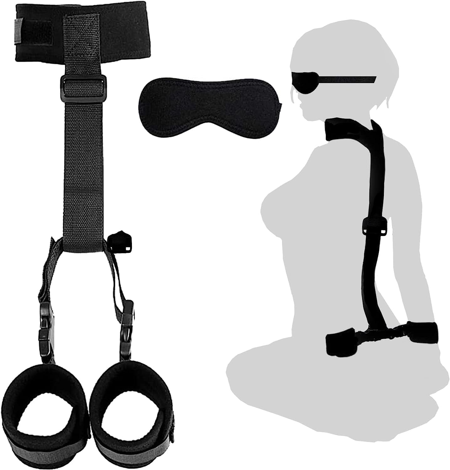 Neck-to-Wrist Bondage Restraint Set