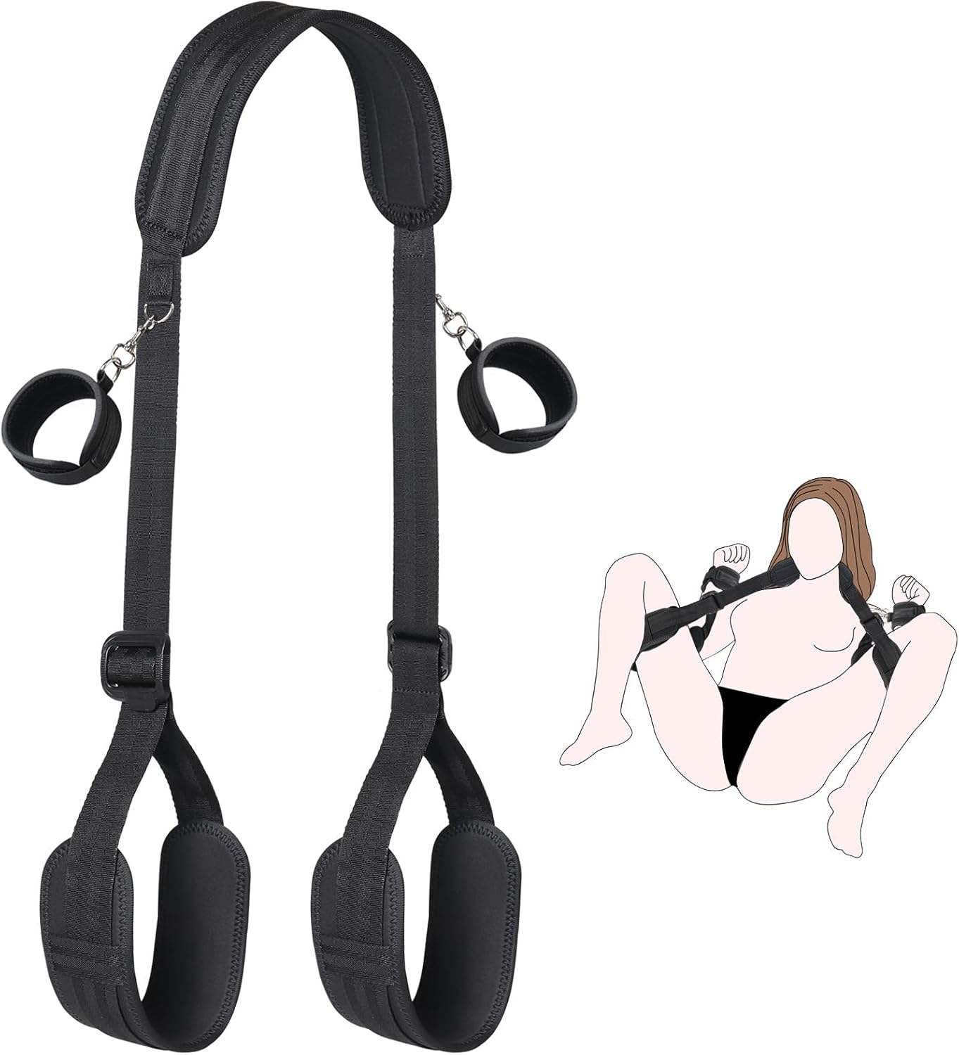 Bed Restraint Kit – Adjustable Neck, Hand & Leg Cuffs