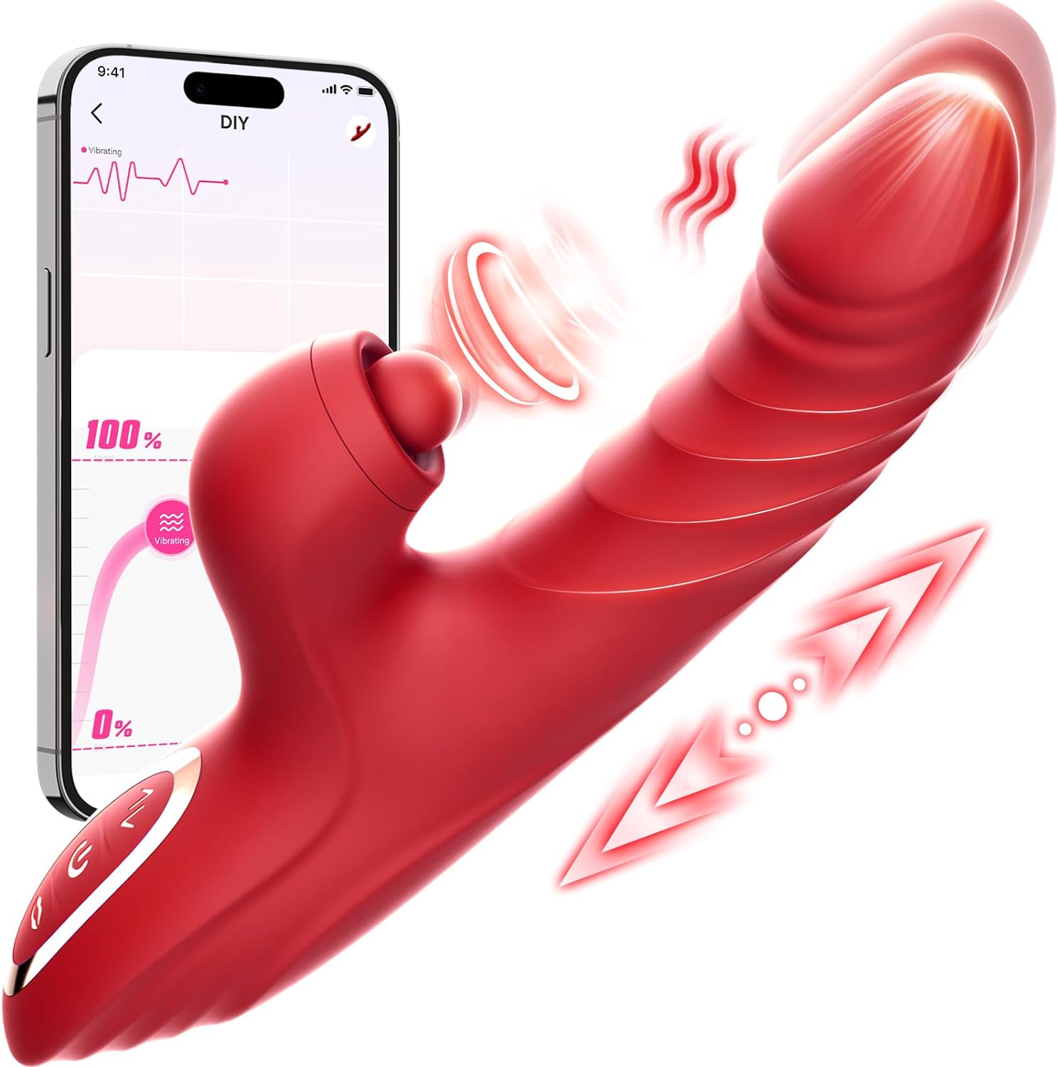 Thrust & Lick Rabbit – 10 Vibration & 7 Thrusting Modes for Ultimate Pleasure