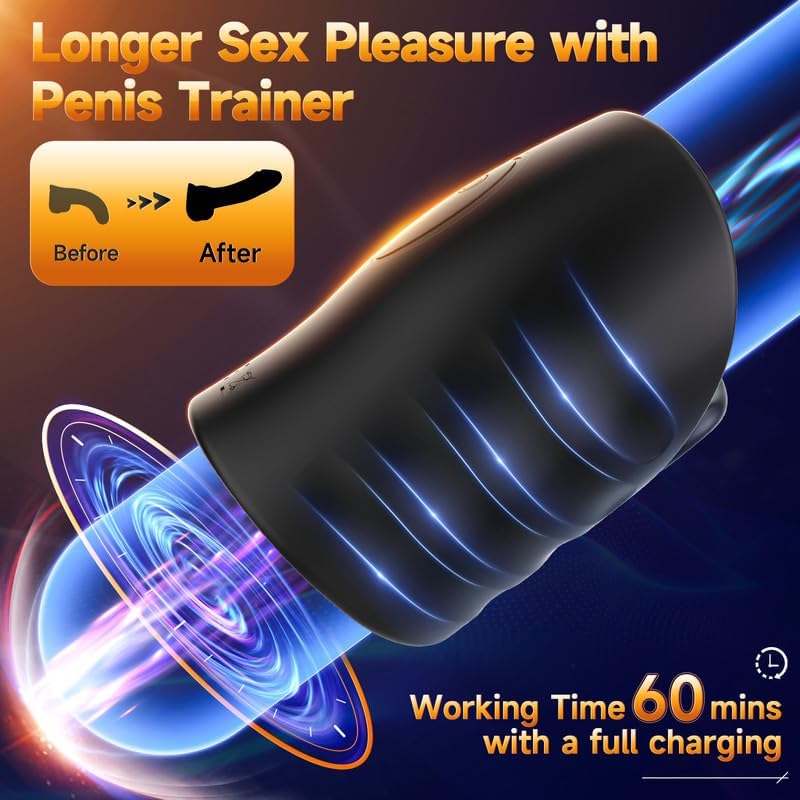 App-Controlled Masturbator & Penis Vibrator for Men