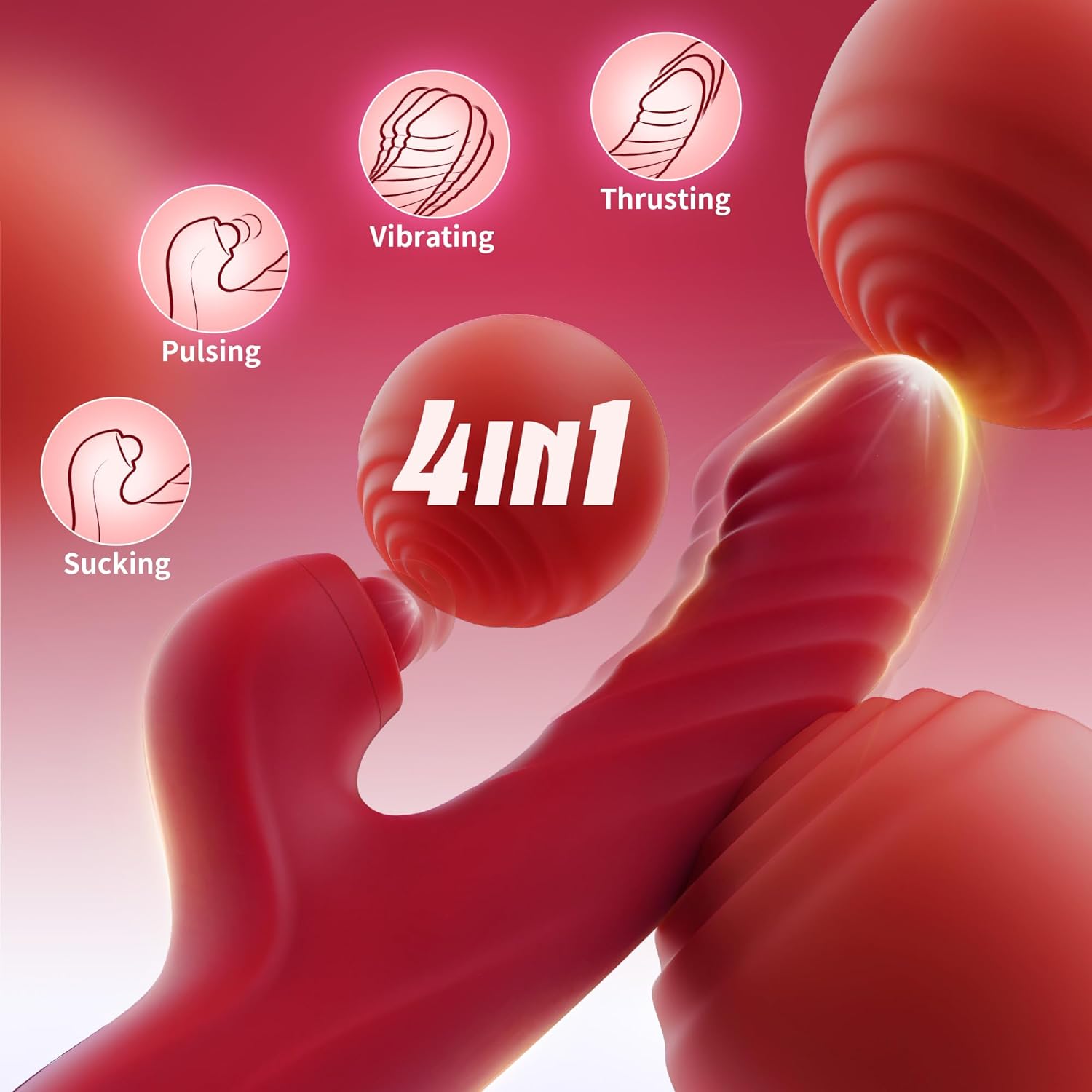 Thrust & Lick Rabbit – 10 Vibration & 7 Thrusting Modes for Ultimate Pleasure