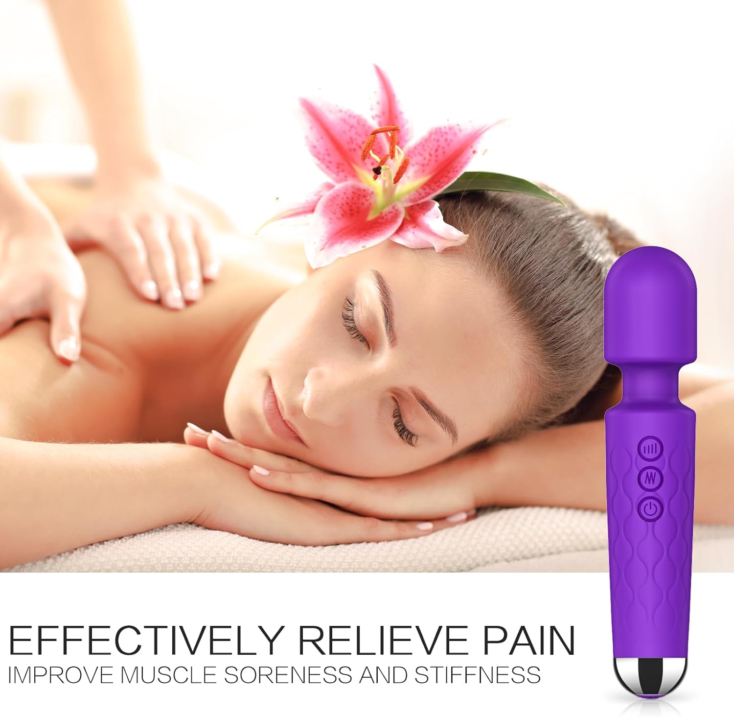 Power Wand – 8-Speed, 20-Pattern G-Spot & Clitoral Vibrator