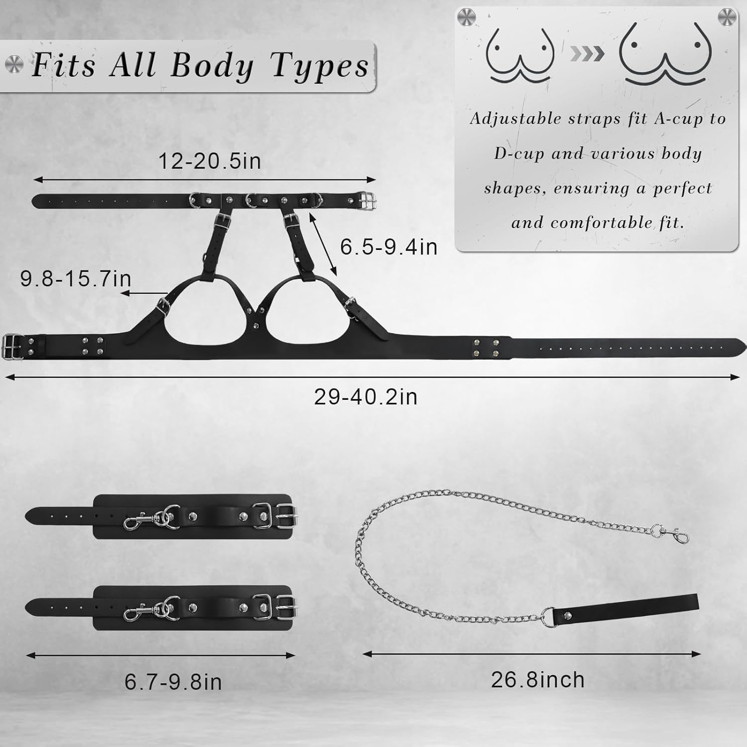 BDSM Breast Bondage Restraint Set