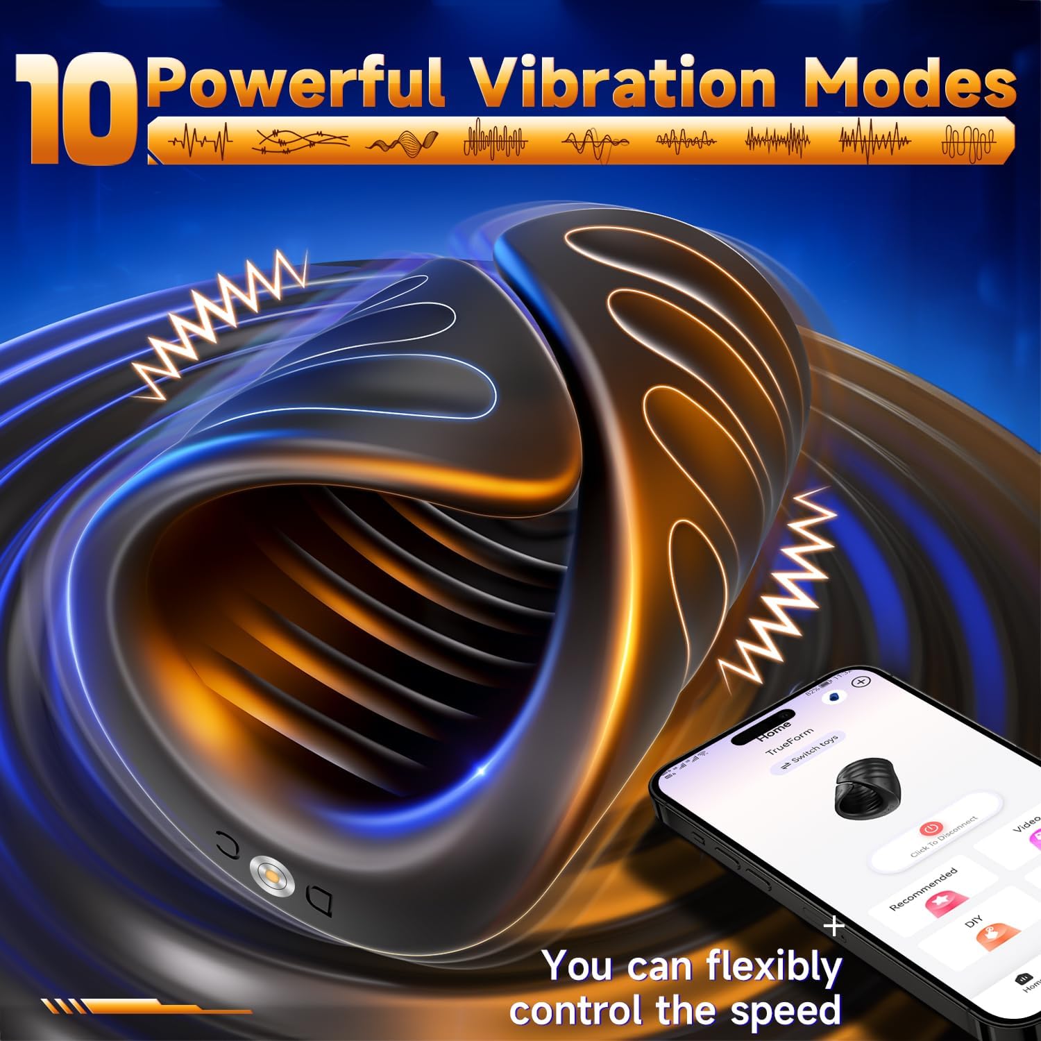 App-Controlled Masturbator & Penis Vibrator for Men