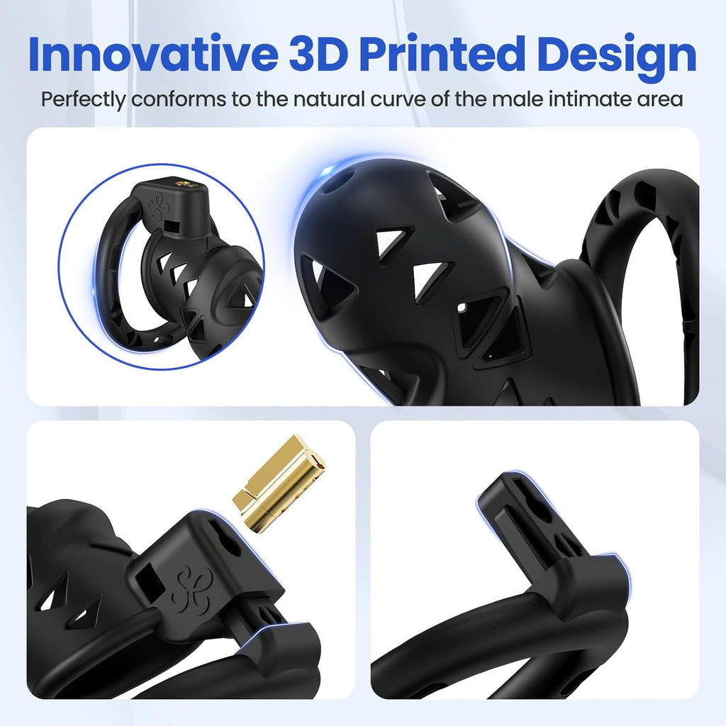 Adjustable Chastity Cage Anal Plugs & Strap-On Harness