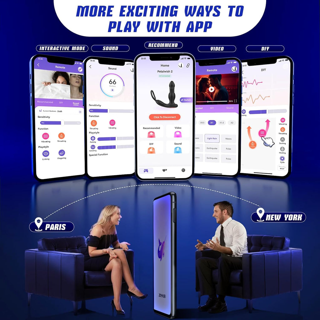 Prostate Massager – Thrusting & Vibrating P-Spot Pleasure with Cock Ring