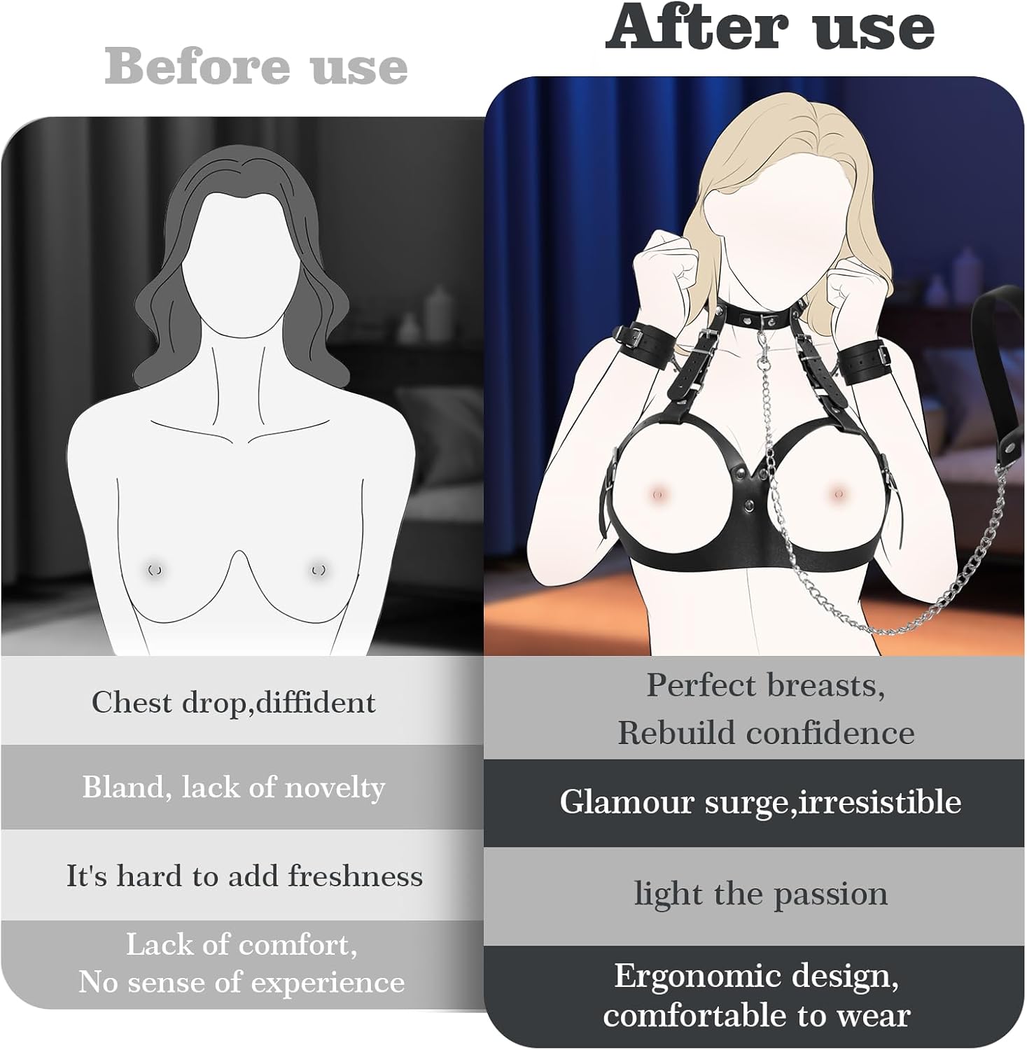 BDSM Breast Bondage Restraint Set