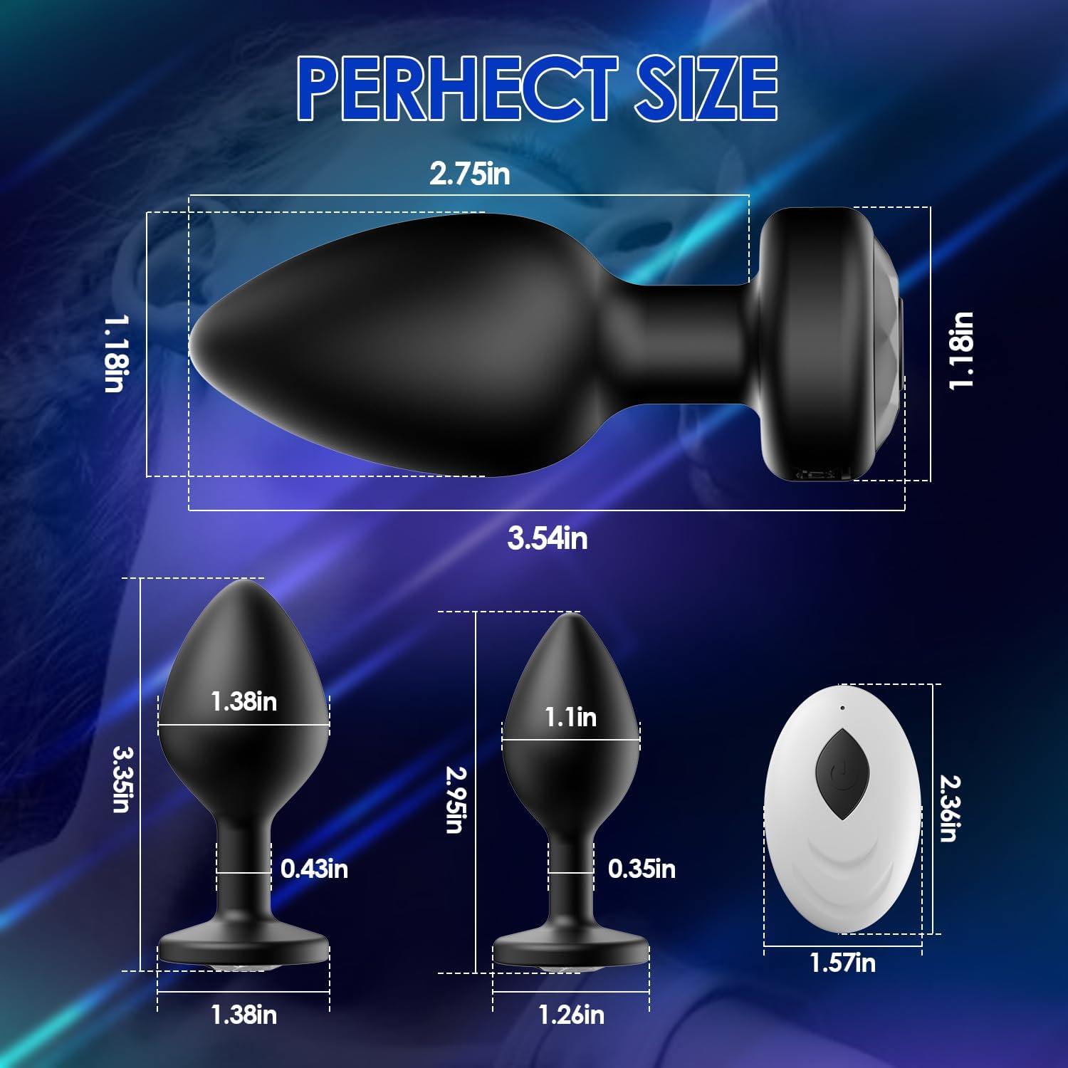 Intense Pleasure 3-Piece Vibrating Anal Training Kit