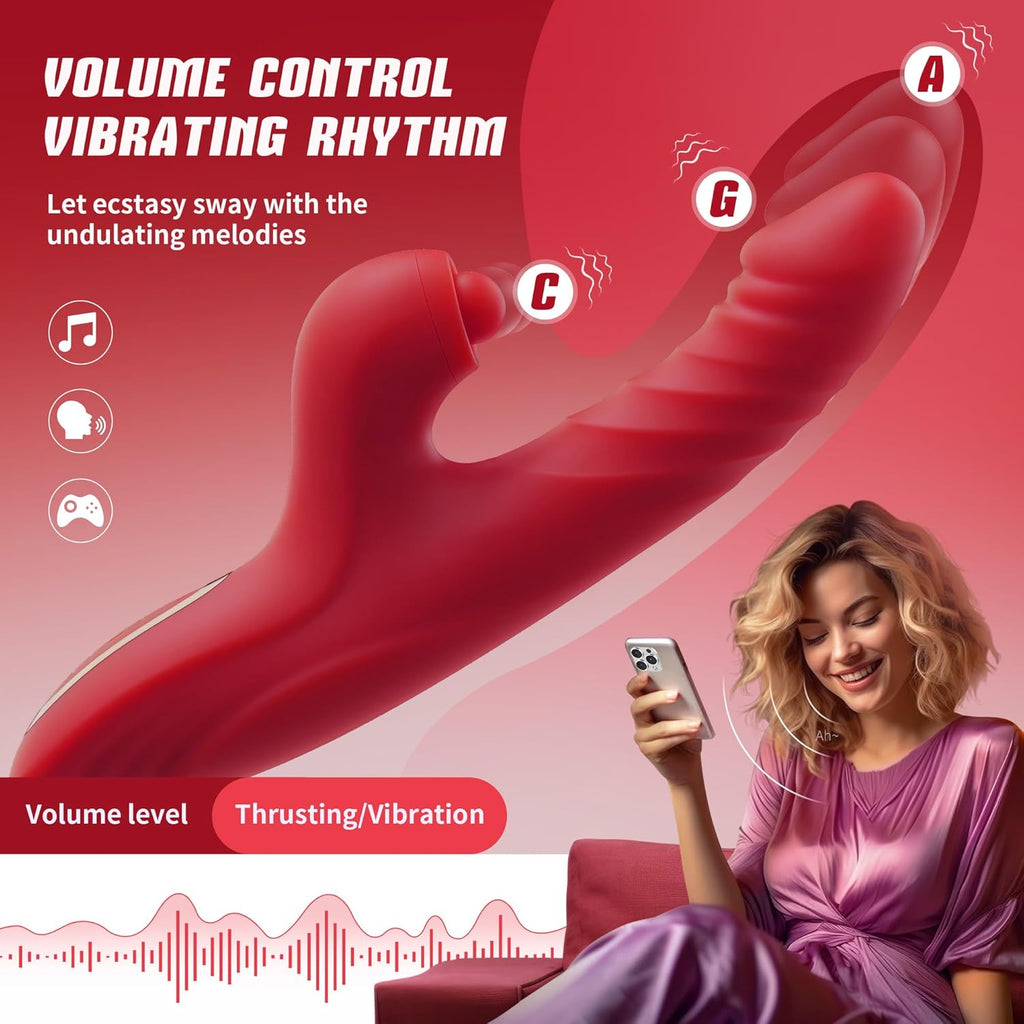Thrust & Lick Rabbit – 10 Vibration & 7 Thrusting Modes for Ultimate Pleasure