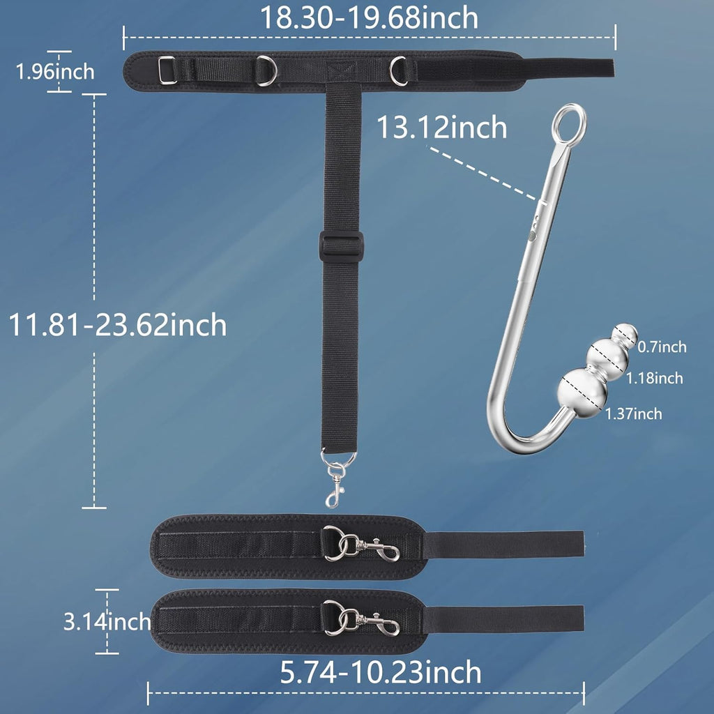 Ultimate Control Vibrating Anal Hook Restraint Set